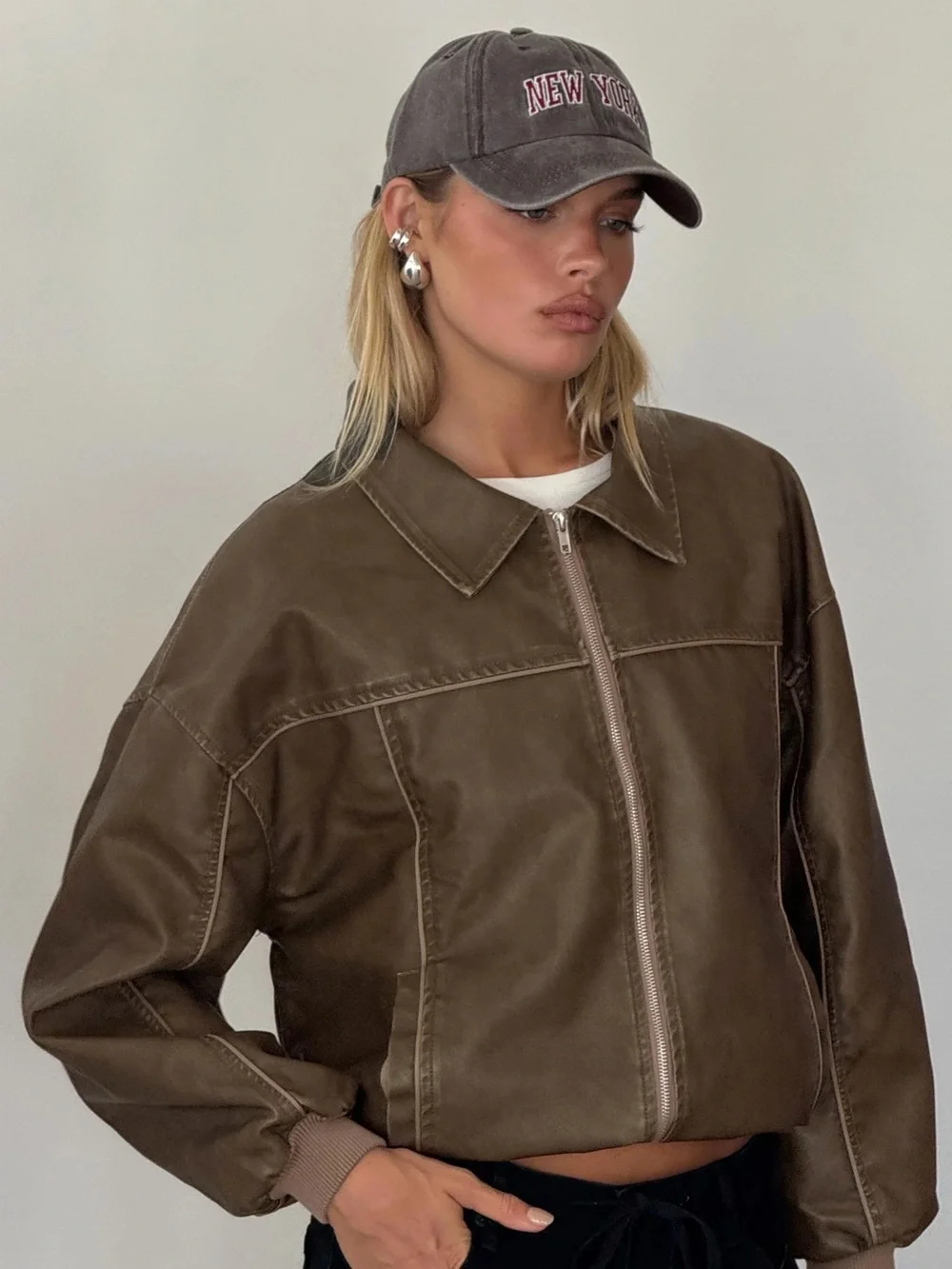 Princess Polly faux leather jacket